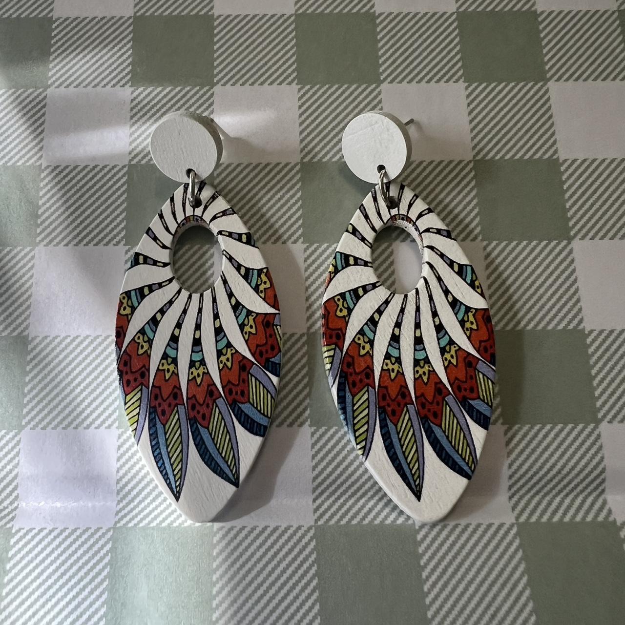 Women's Earrings - Multi – Large, statement multi… - image 1