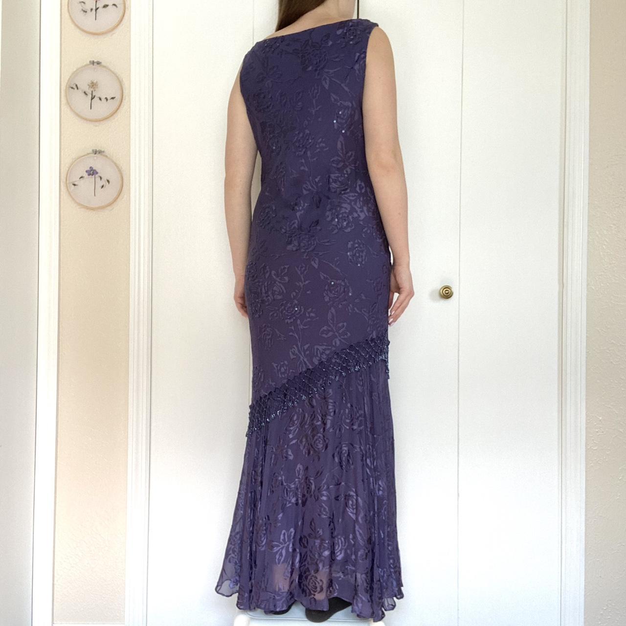 Alex Evenings Women's Purple and Blue Dress (4)