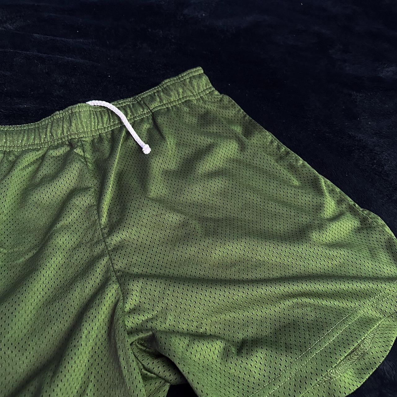 Green mesh shorts Depop
