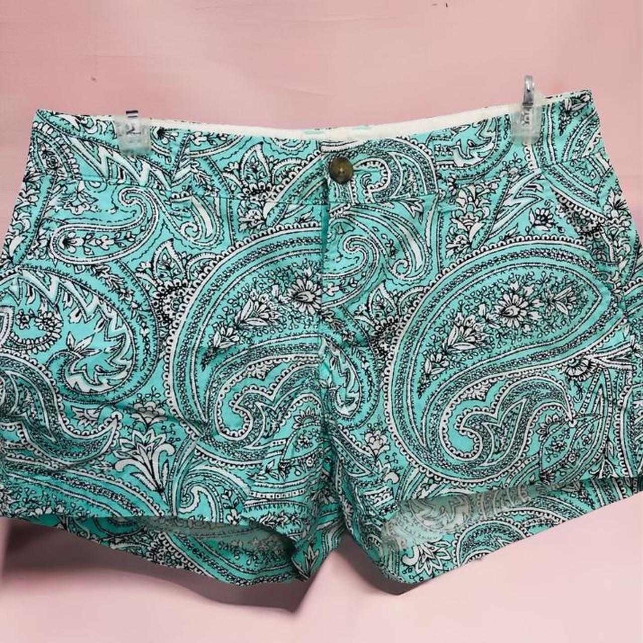 Paisley Print Swim Trunks Real nice navy blue - Depop