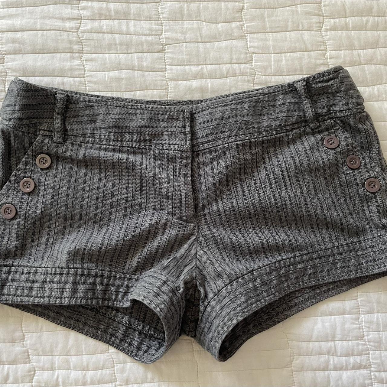 Mini Stripped Shorts! - size: 9 (really reduced... - Depop