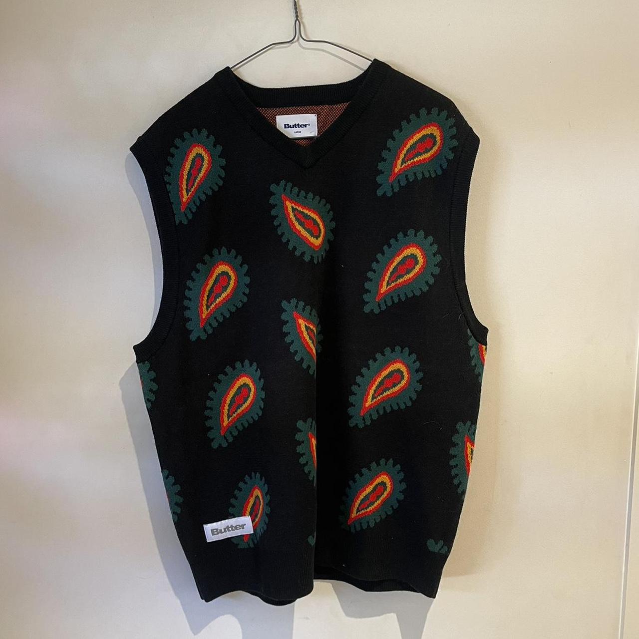 Butter Goods Paisley Knitted vest in L. Never worn,...