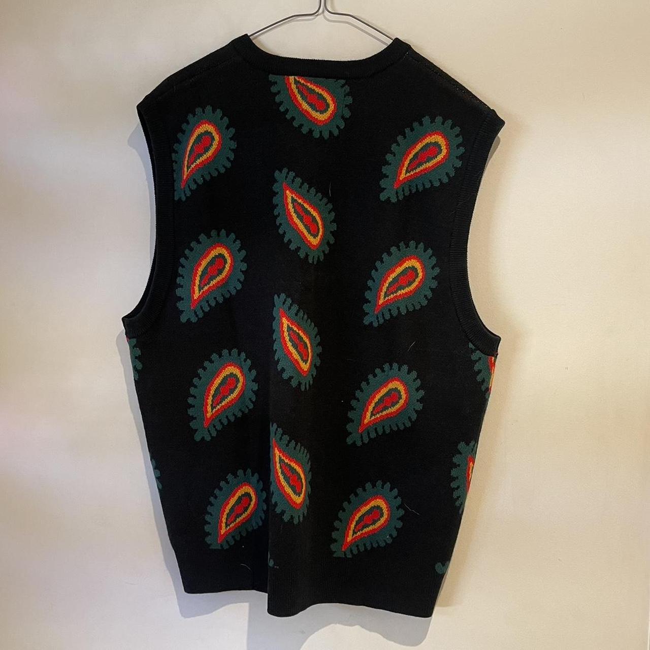 トップス butter goods paisley knit vest Butter Goods Paisley Knitted vest in L. Never worn, | Depop