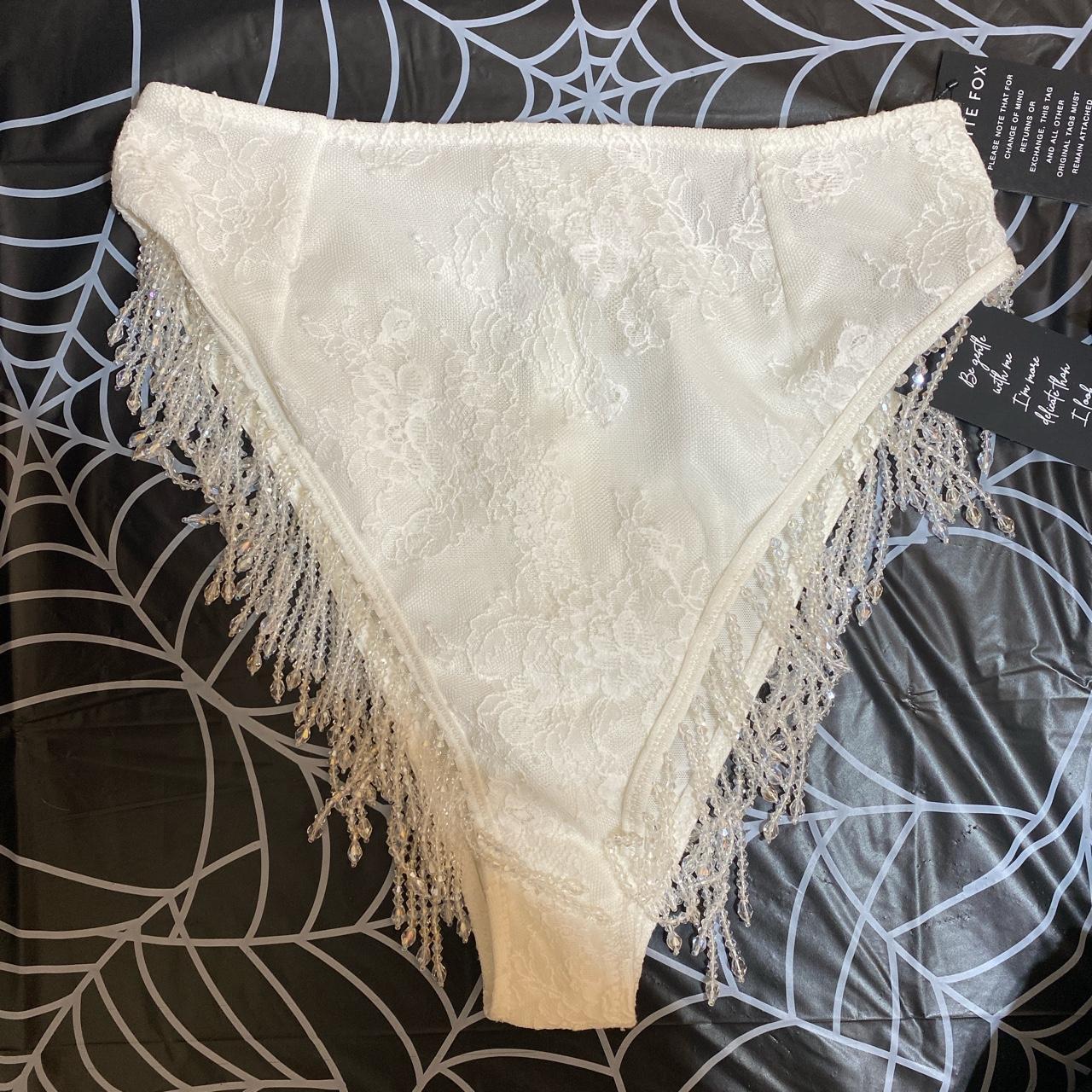 Whitefox high waisted lace jewelled bottoms! Perfect... - Depop