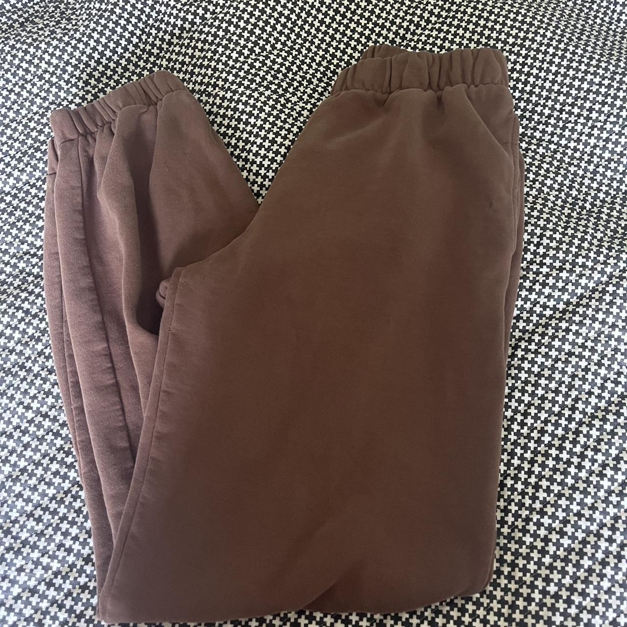 Brandy Melville Brown Sweatpants Perfect Condition Depop   P0 