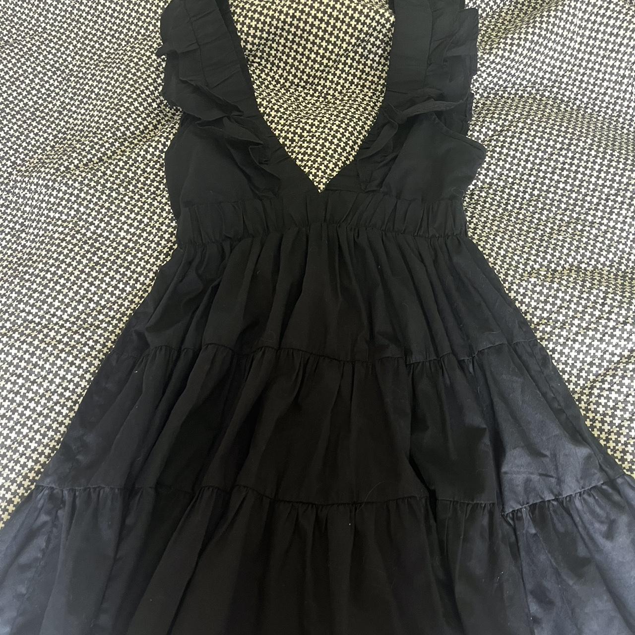 Abercrombie & fitch black dress perfect condition no... - Depop