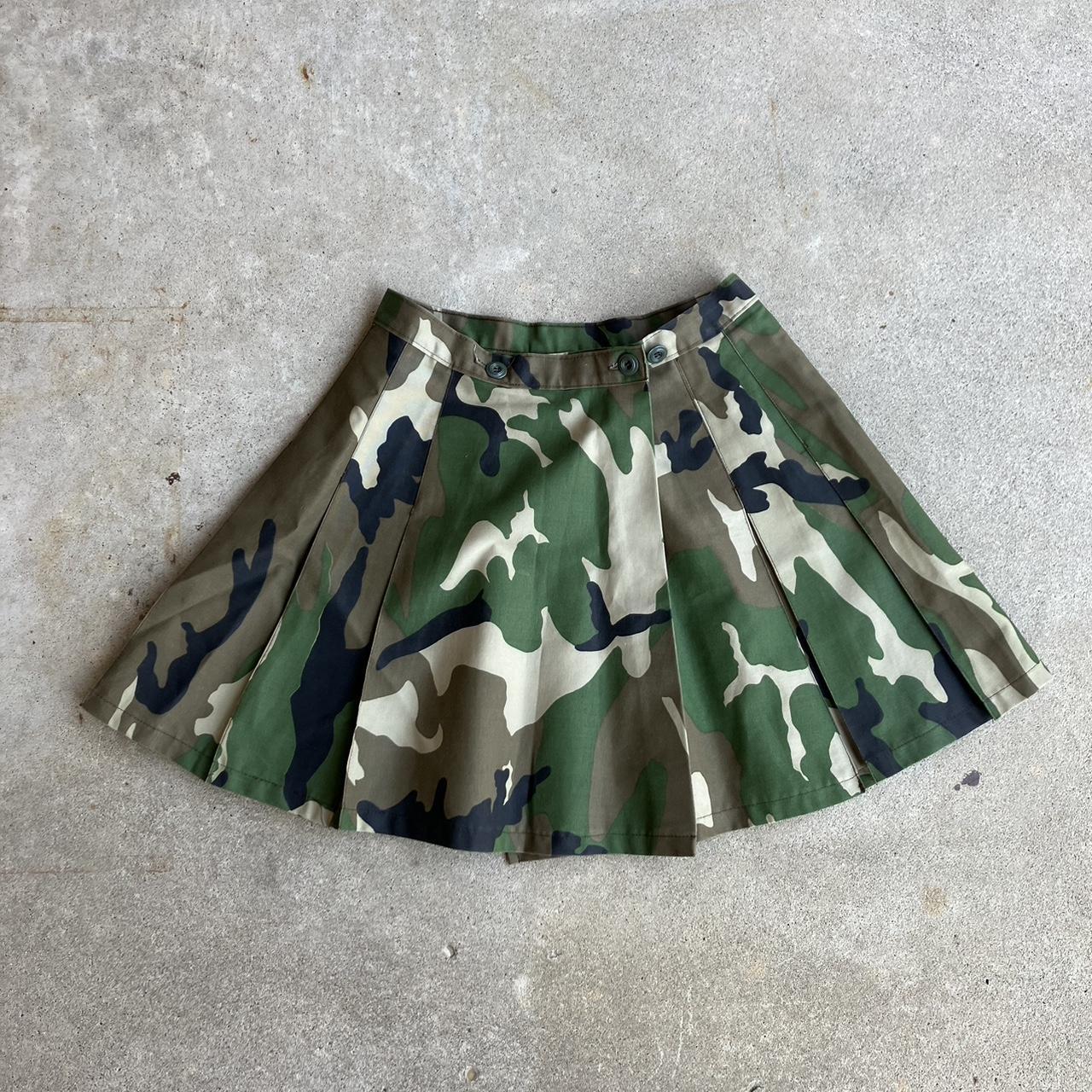 Vintage 90s Camo Skirt camo grunge punk vintage. Depop