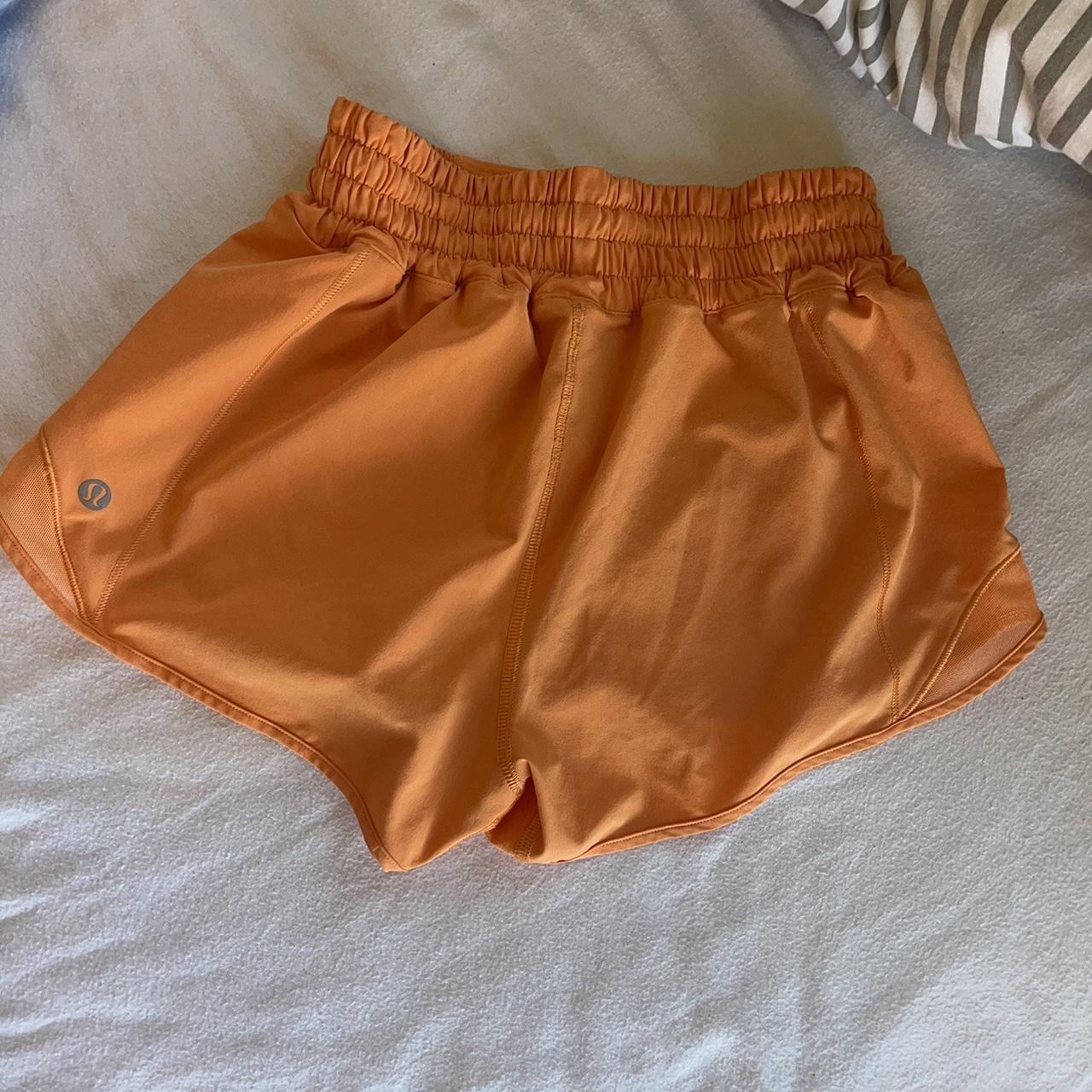 Lululemon Women's Orange Shorts Depop