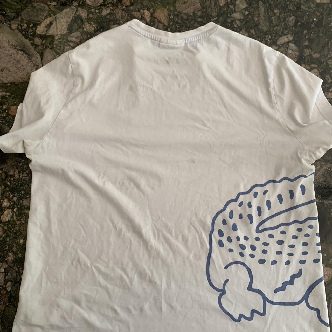 Lacoste large crocodile T-shirt Worn a few times... - Depop