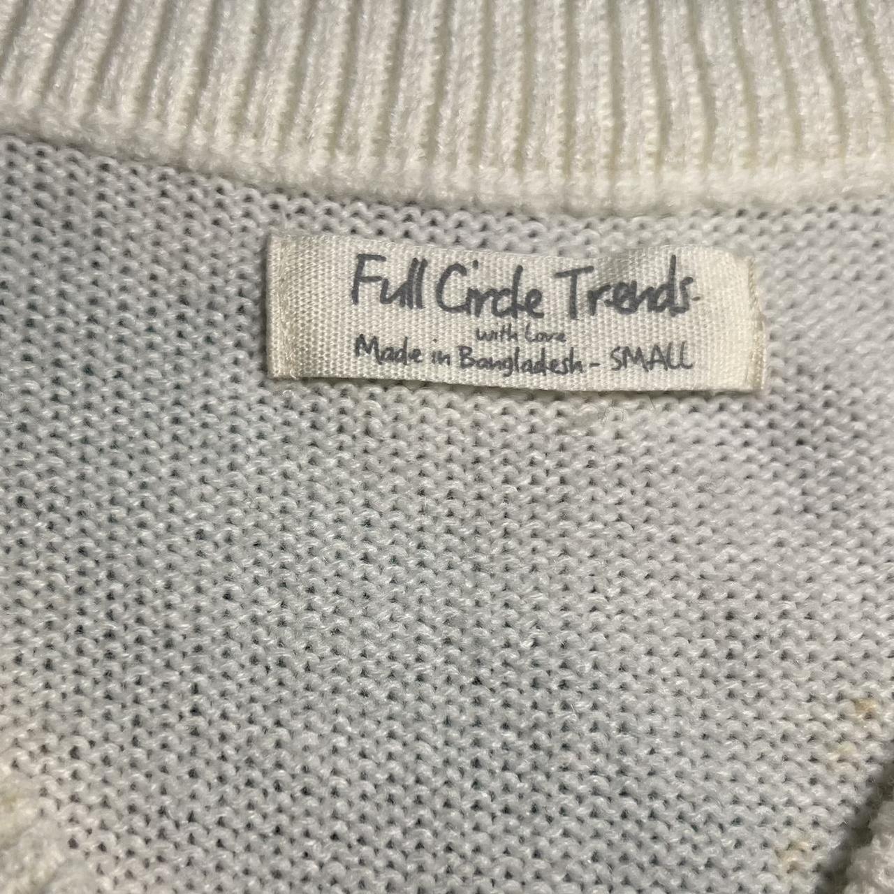 Full Circle Trends Women's White and Pink Jumper (4)