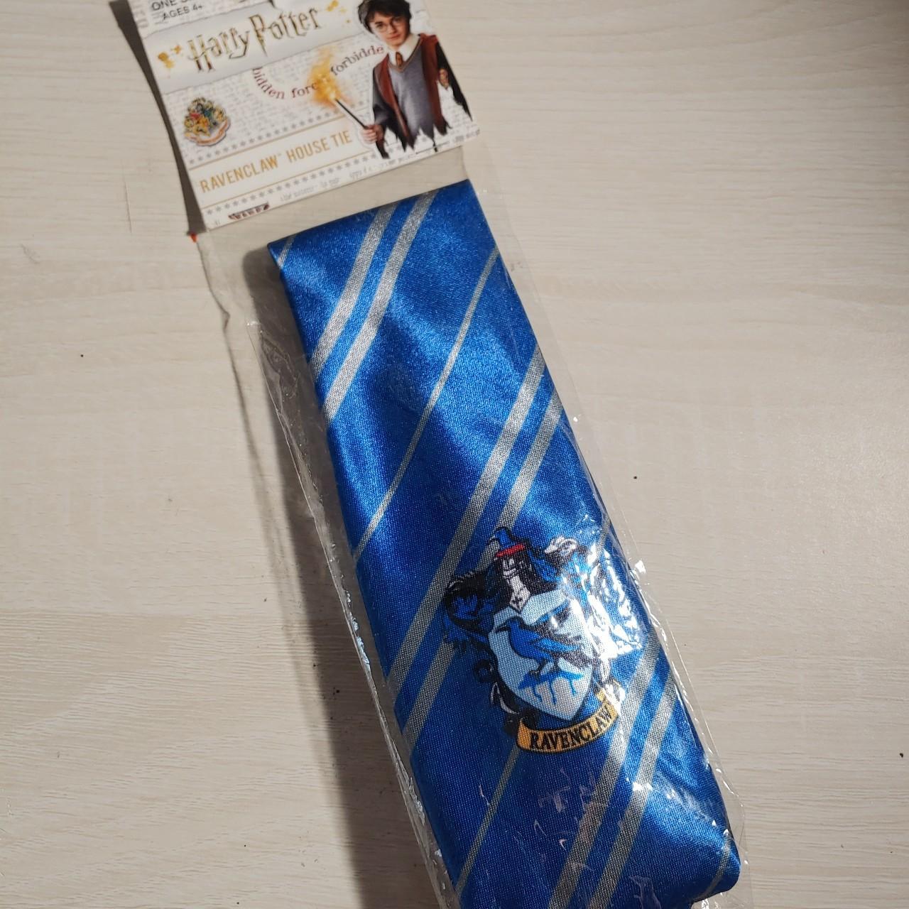 Harry Potter Ravenclaw Necktie Blue and silver tie... - Depop