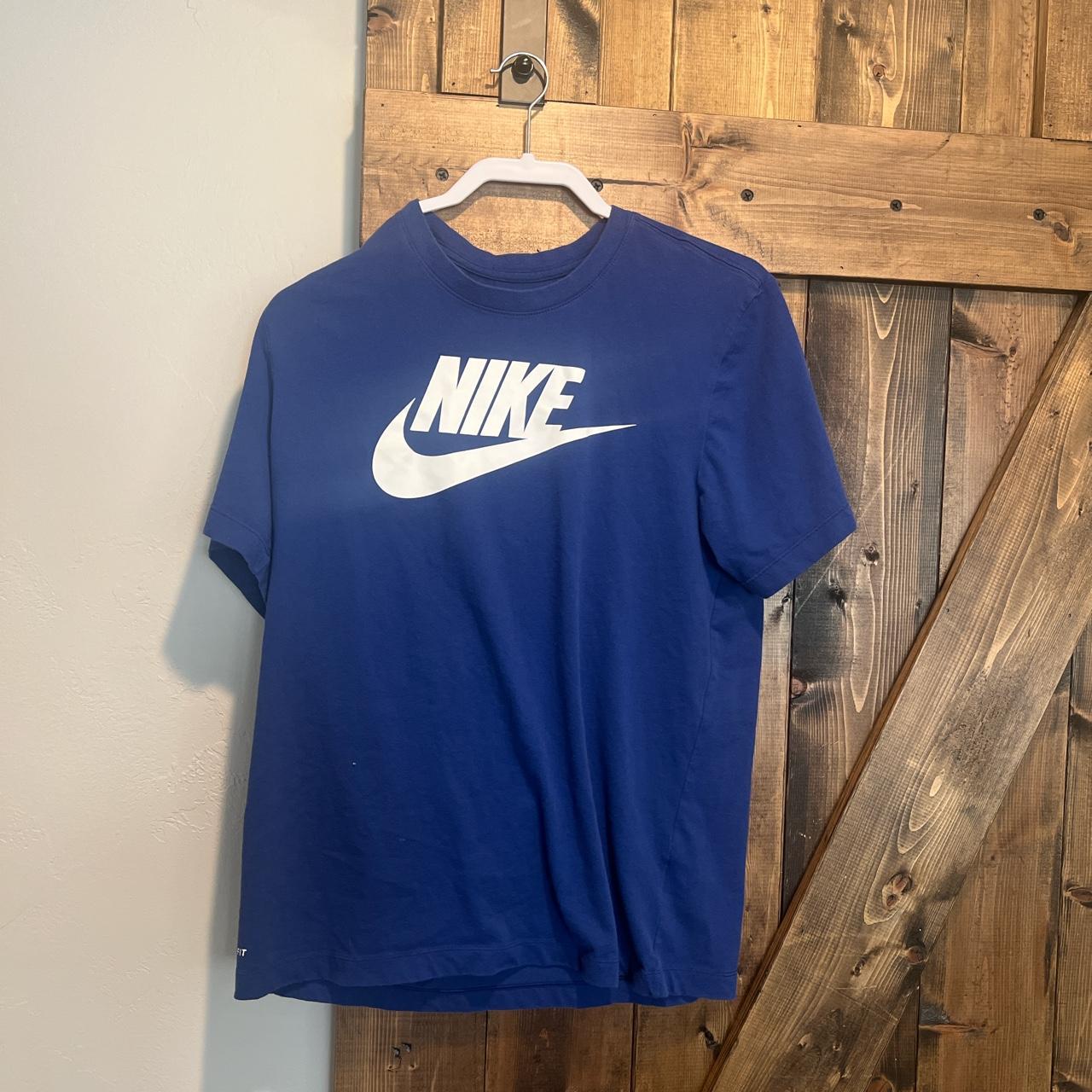 university blue nike t shirt
