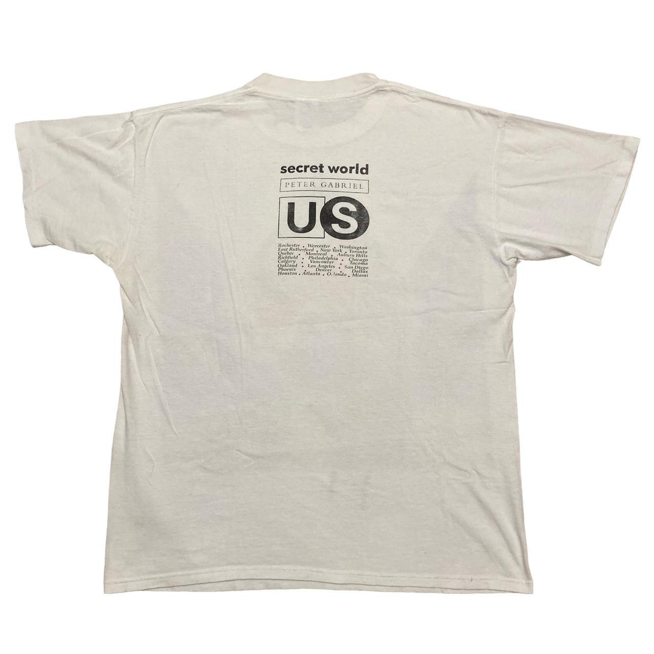 Peter Gabriel Secret World Tour UK T-shirt — RareVinyl.com