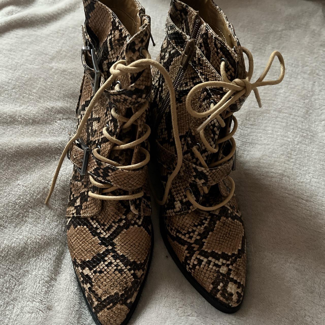 Snake print clearance boots new look