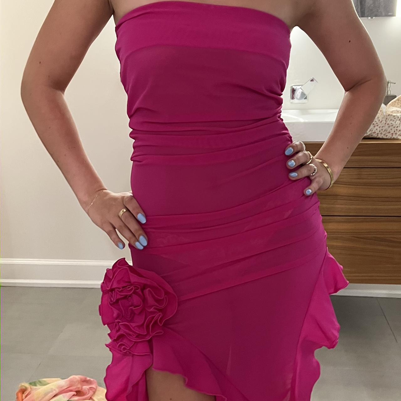 Fanci club Pink dress Never worn Size medium... Depop