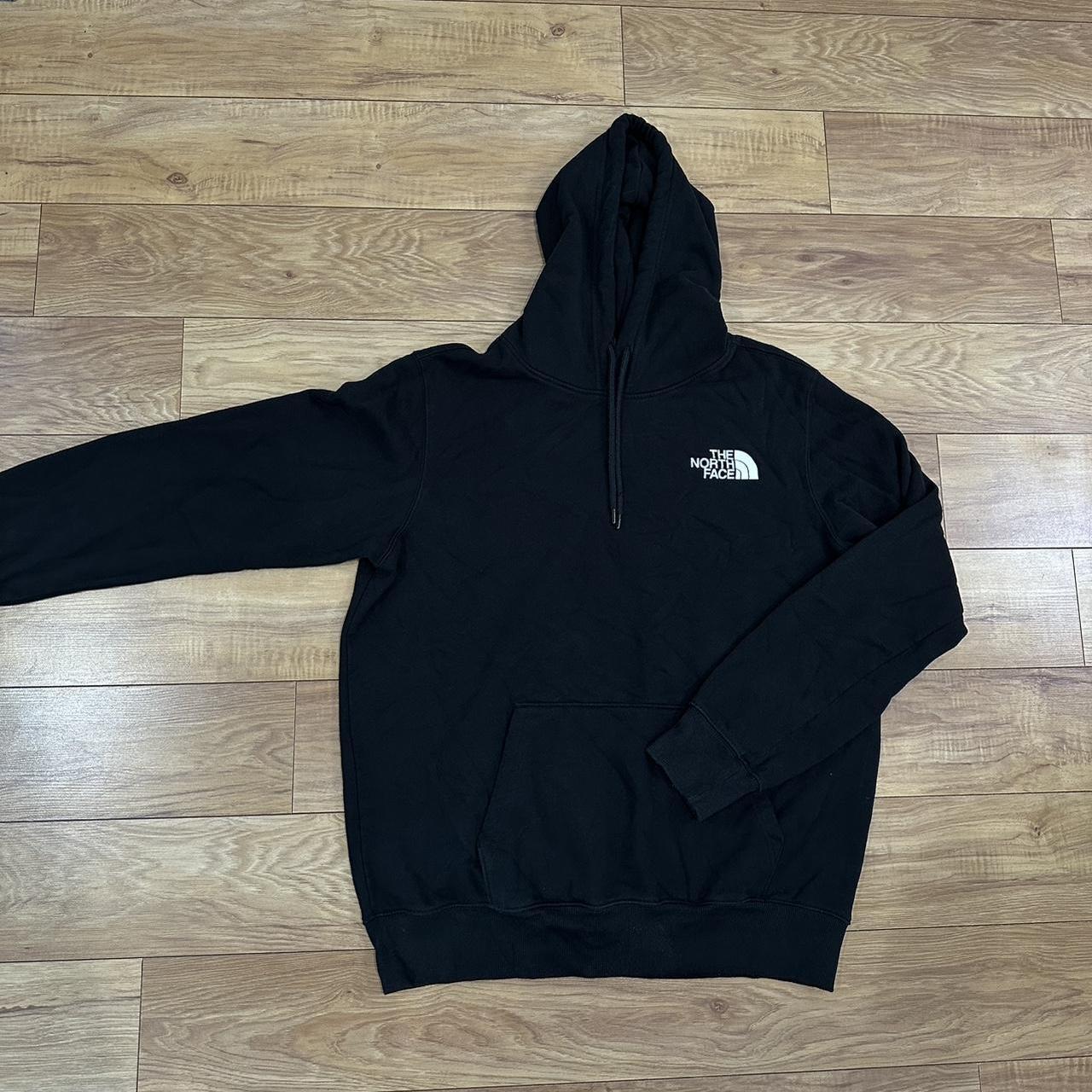 black north face hoodie - Depop