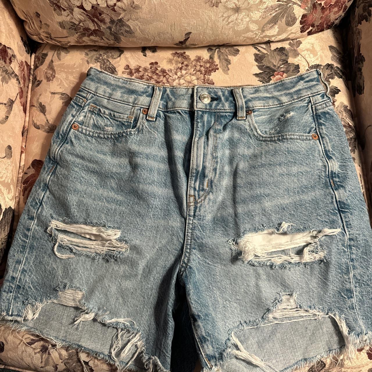 American Eagle Outfitters, Shorts, American Eagle Distressed Light Wash Jean  Shorts