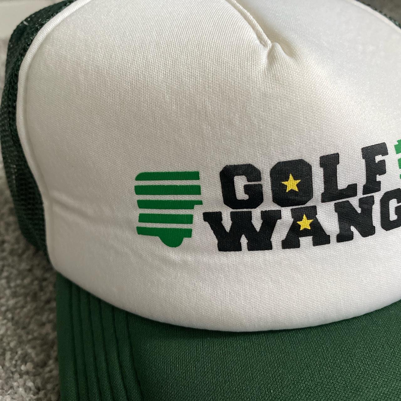 golf wang trucker hat, worn once, has a slight crease...