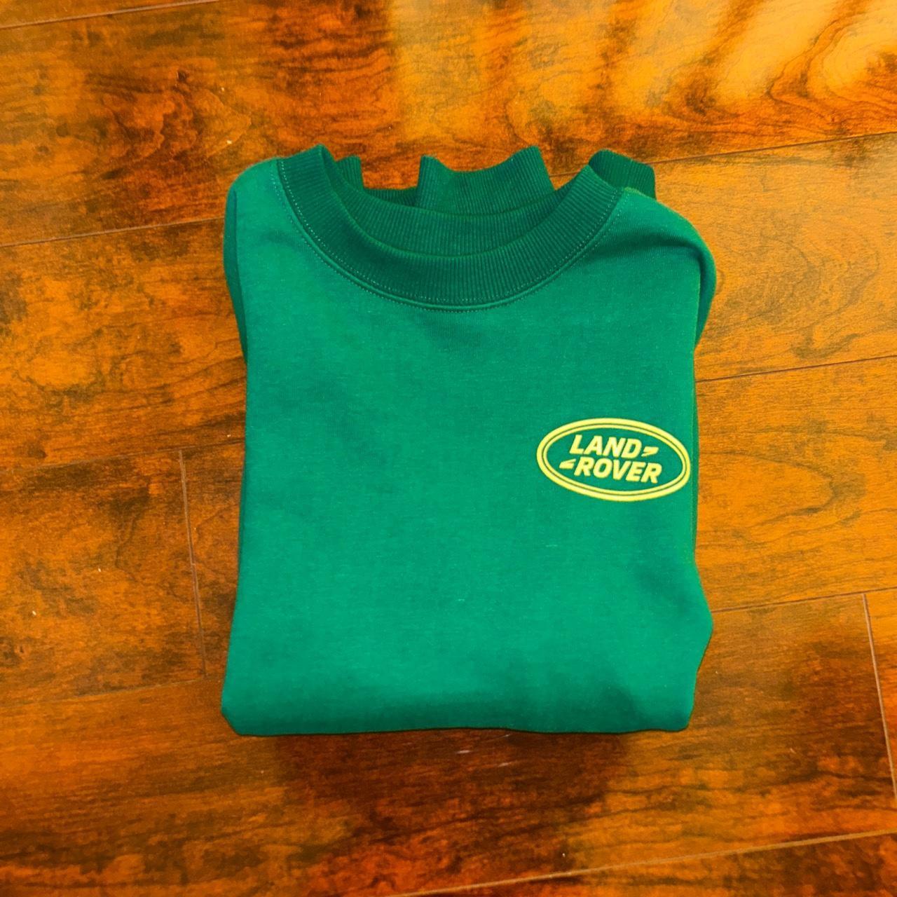 Green land rover crewneck from pacsun in perfect... Depop