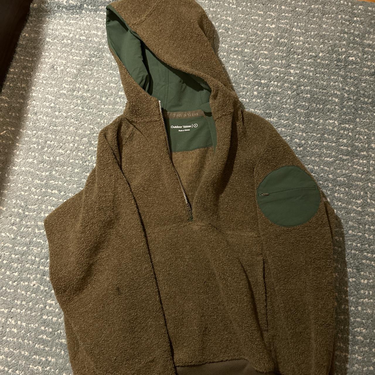 Outdoor Voices Women's Brown and Green Jacket Depop