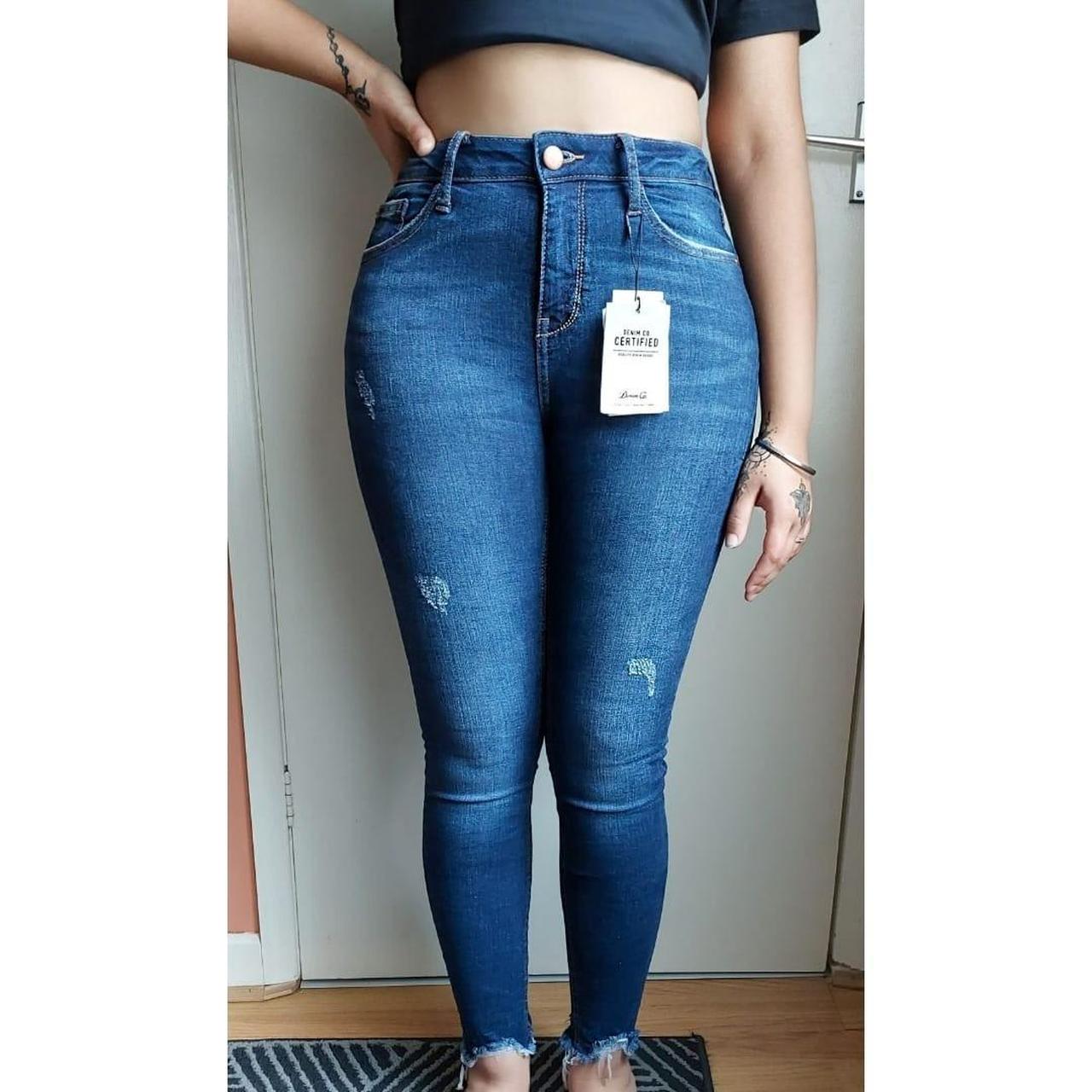 Primark Women's Blue and Navy Jeans Depop