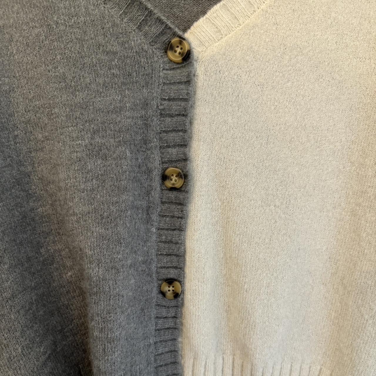 LOFT Lou and Grey Star V-Neck Sweater in White, Red, - Depop