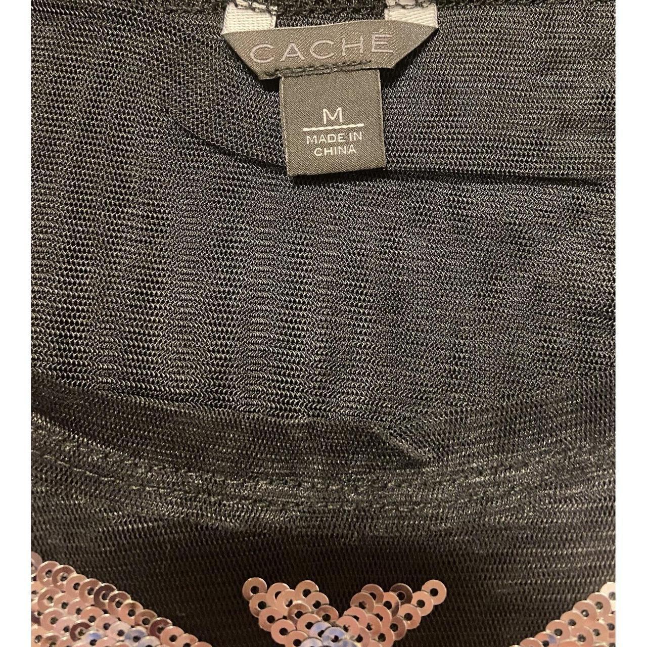 Cache Women's Blouse - Black/Silver - M – Cache Z… - image 5