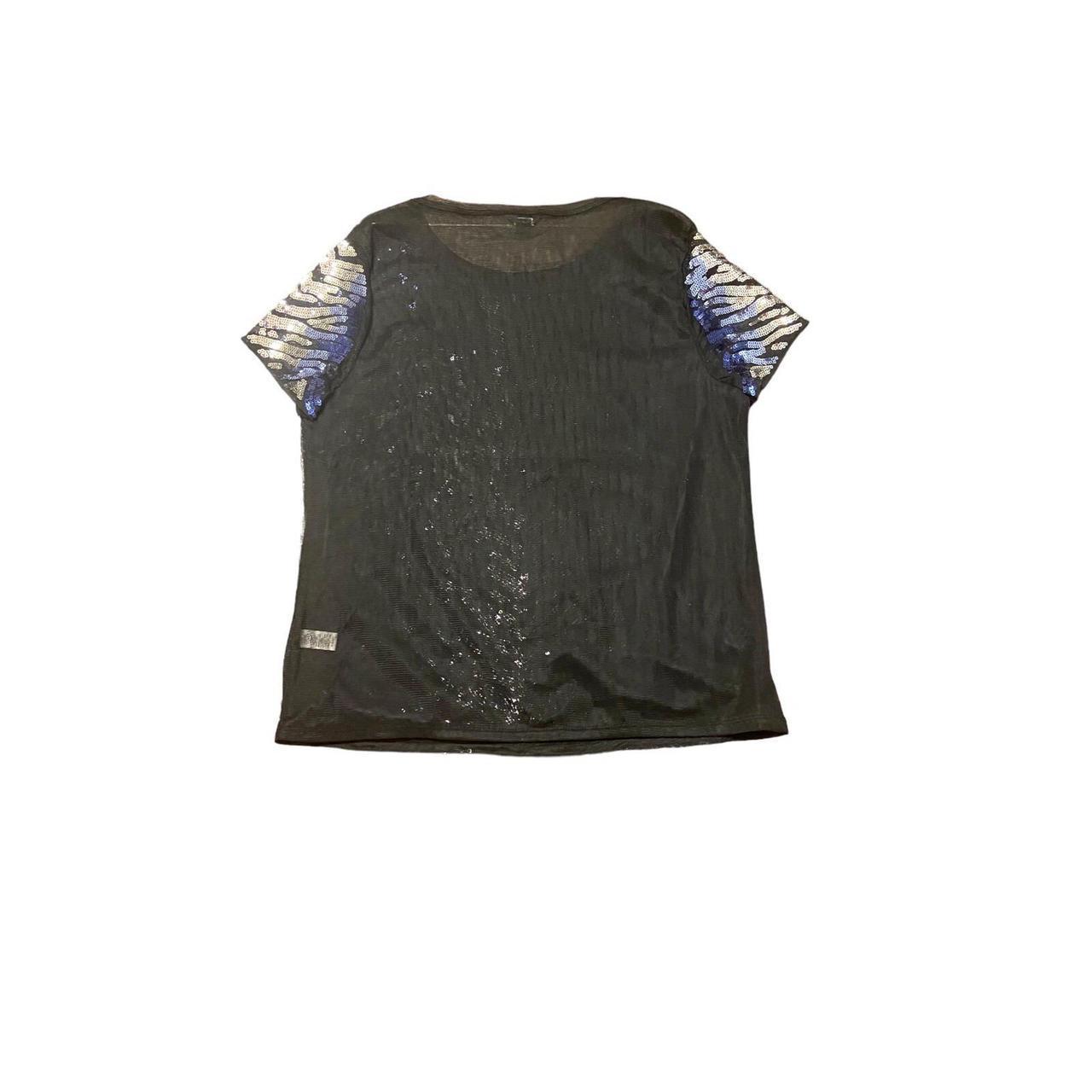 Cache Women's Blouse - Black/Silver - M – Cache Z… - image 2