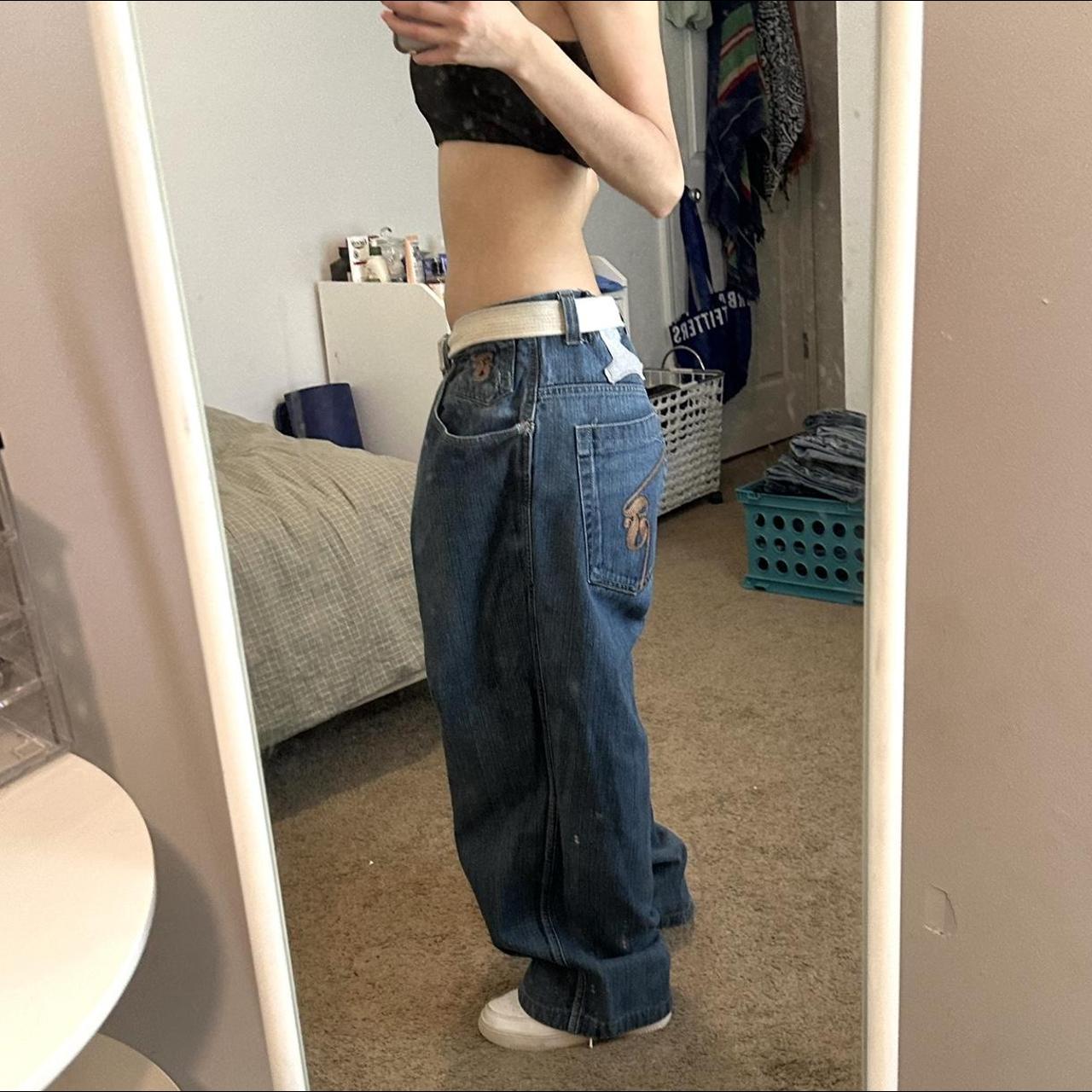 90s 00s super baggy jeans! - will fit lowrise on... - Depop