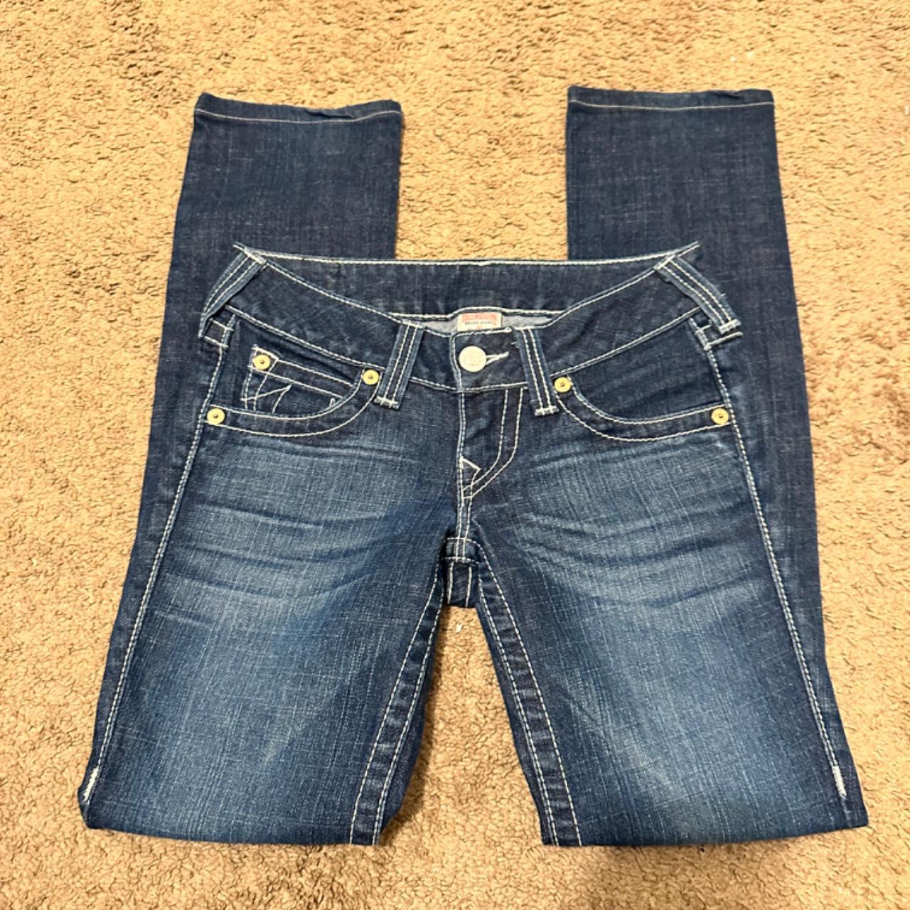 2000s true religion jeans low rise/straight... - Depop