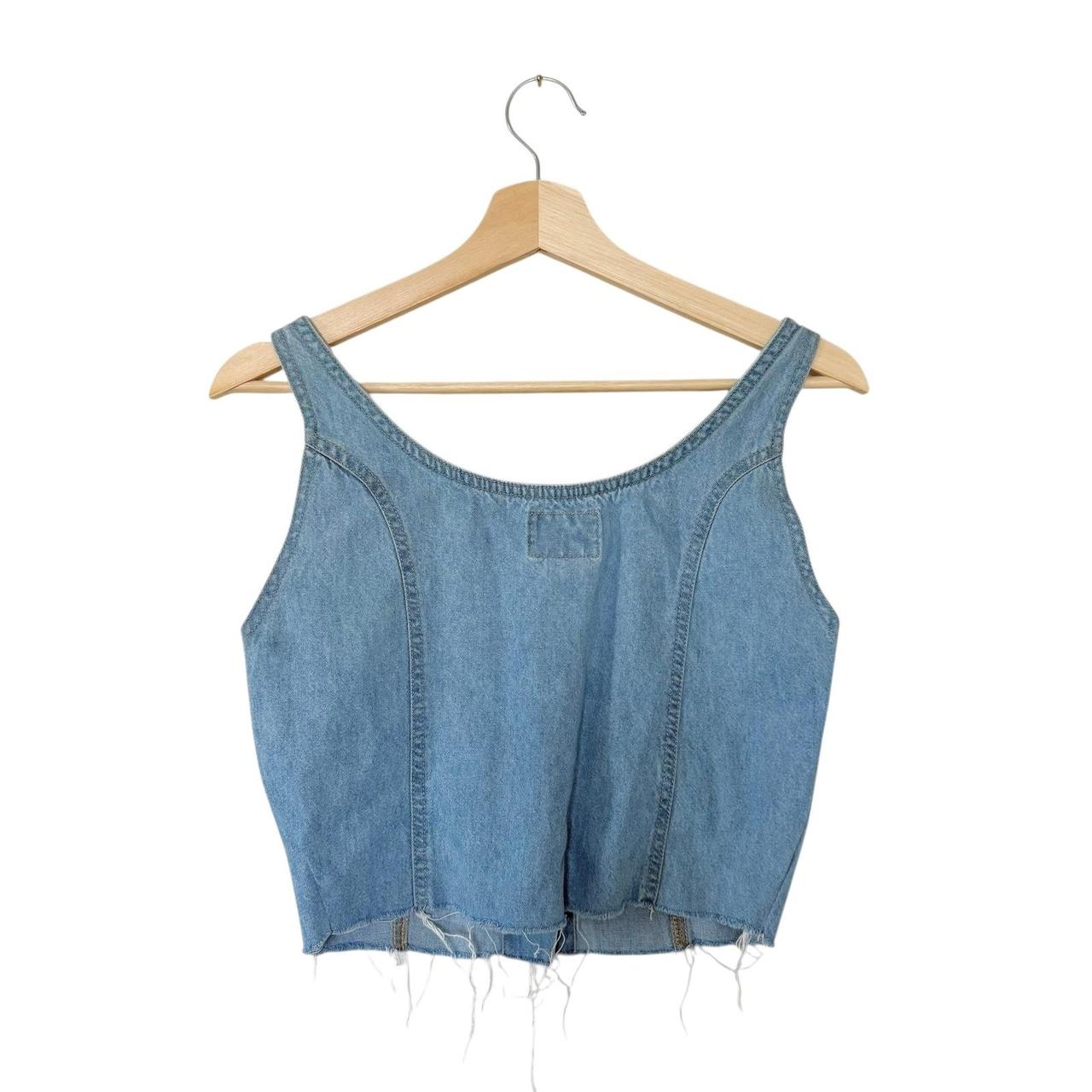 Preloved Women's Crop top - Blue - M – Y2K 2000's… - image 2