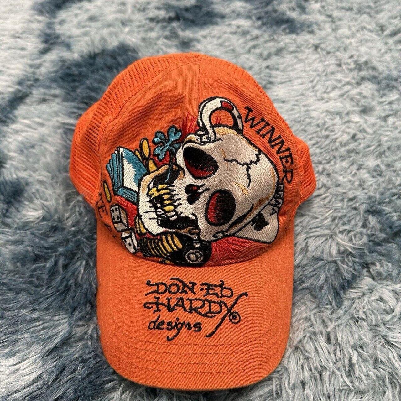 DEH Ed Hardy Vintage bling skull goggles piston deals SnapBack trucker hat mesh cap