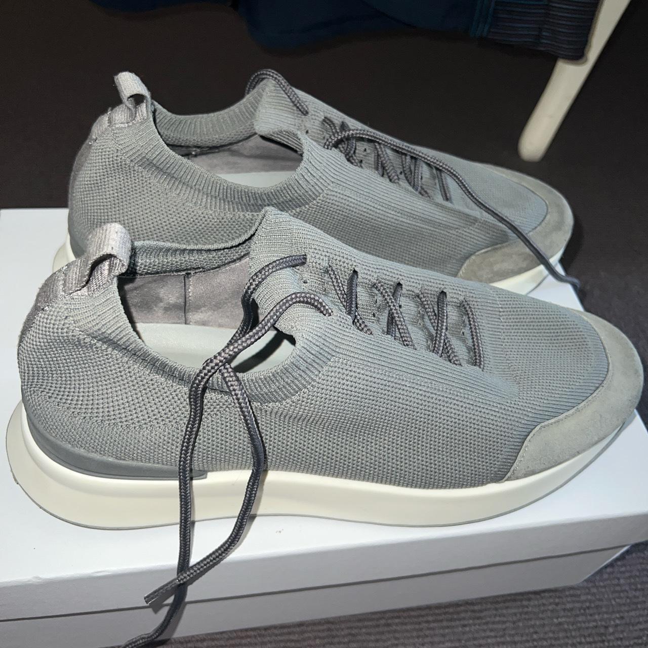 Arne Hybrid Knitted Trainers Stone Grey Colourway... - Depop