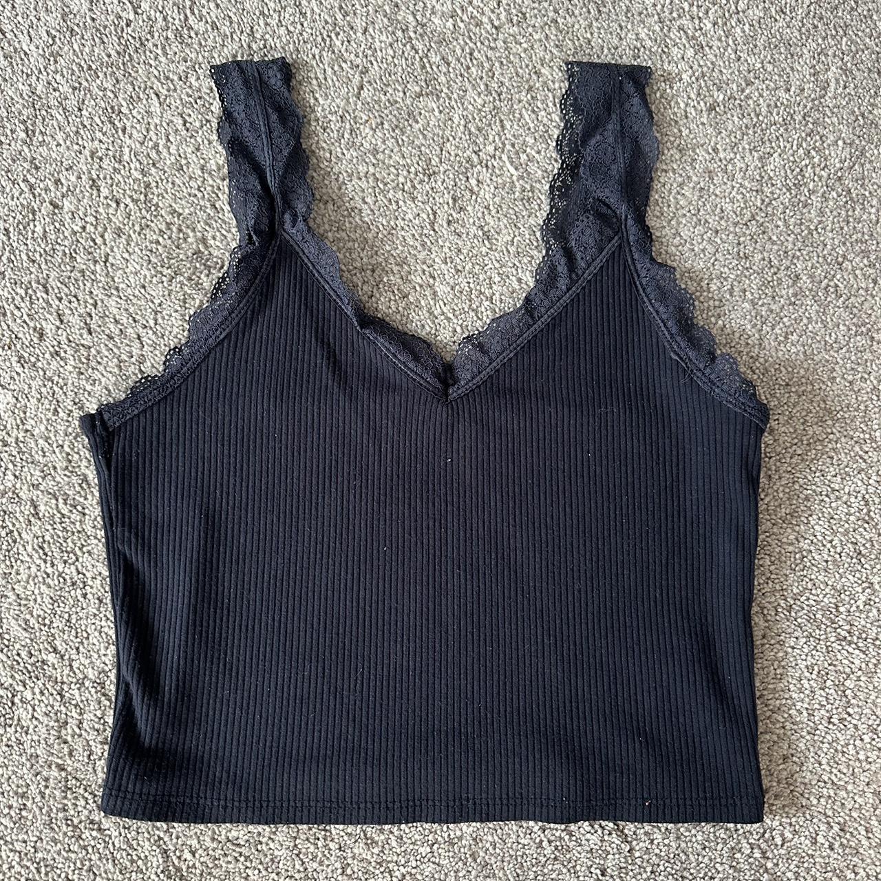 American Eagle Women's Navy Vest Depop