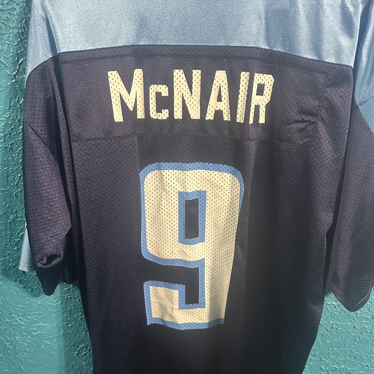 VINTAGE Steve McNair Jersey Men Medium Blue - Depop