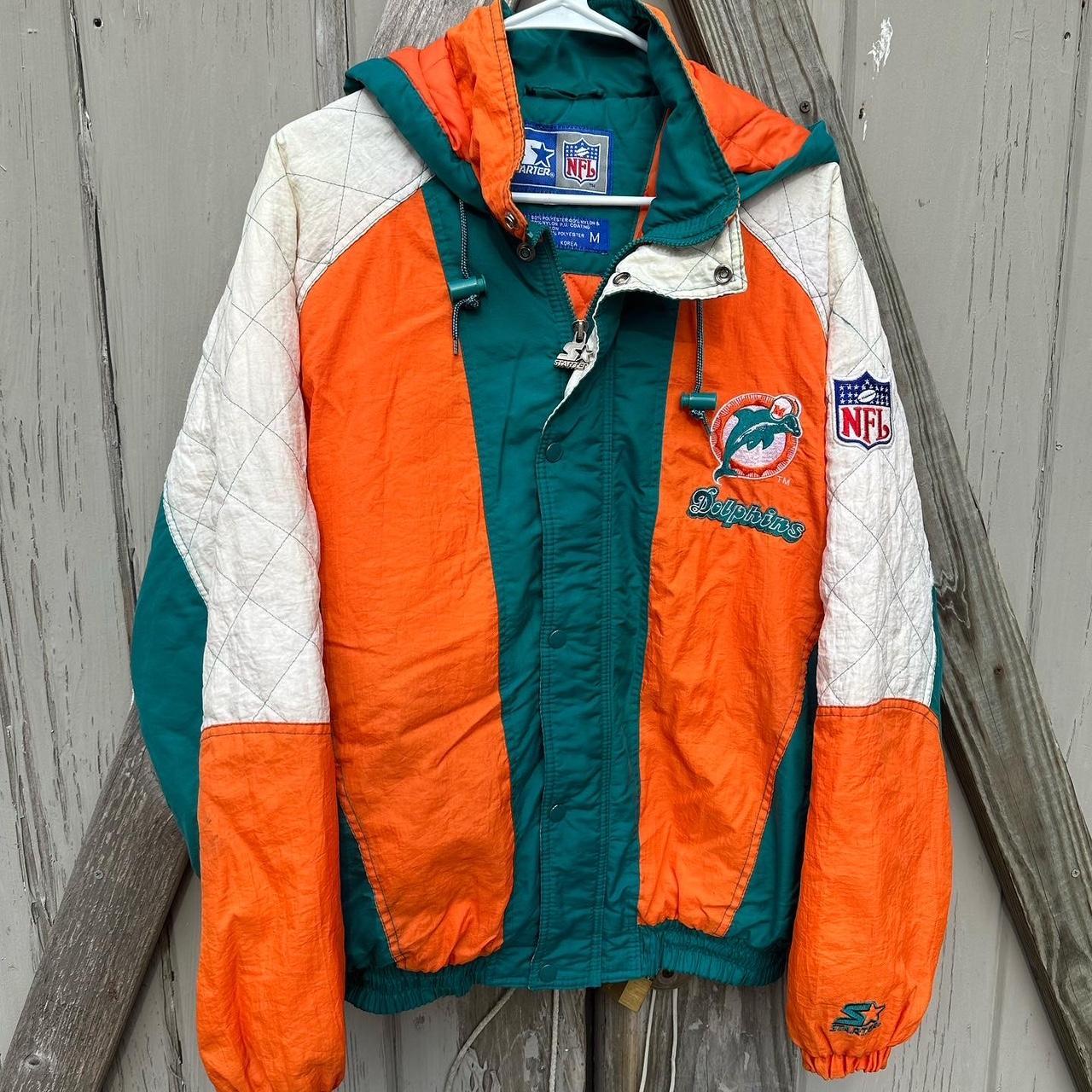 VINTAGE 1990s Miami Dolphins NFL Starter Jacket Made - Depop