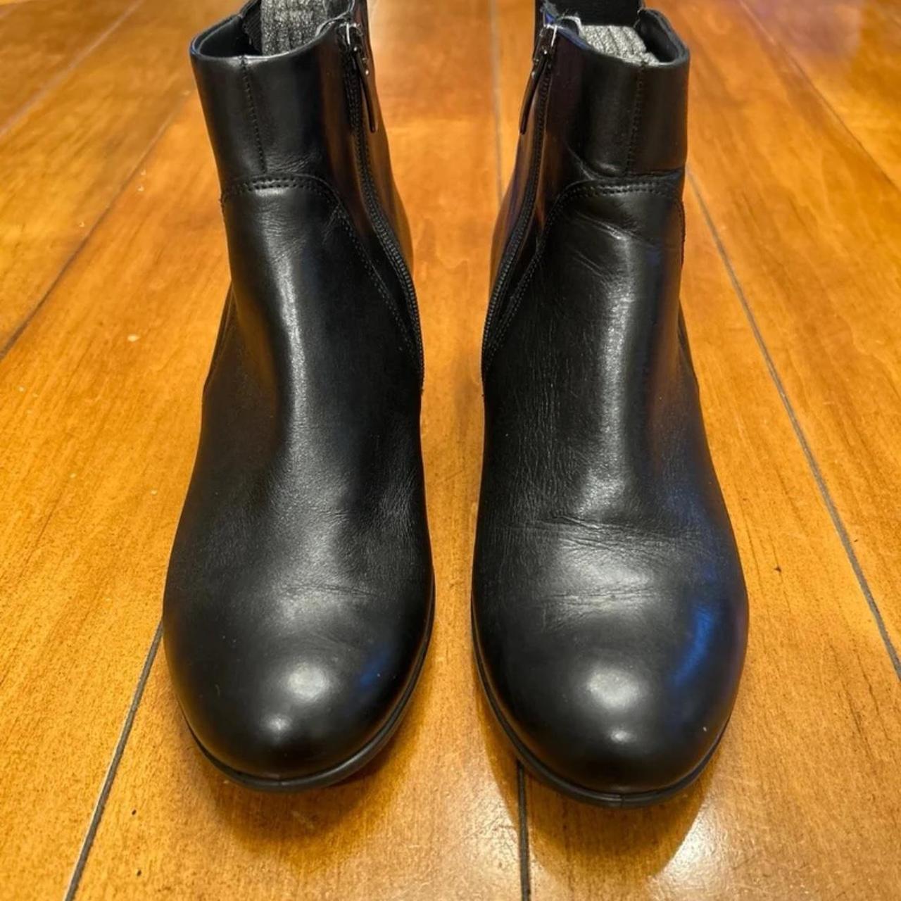 Ecco Women s Shape M35 Black Leather Ankle Boots. Depop