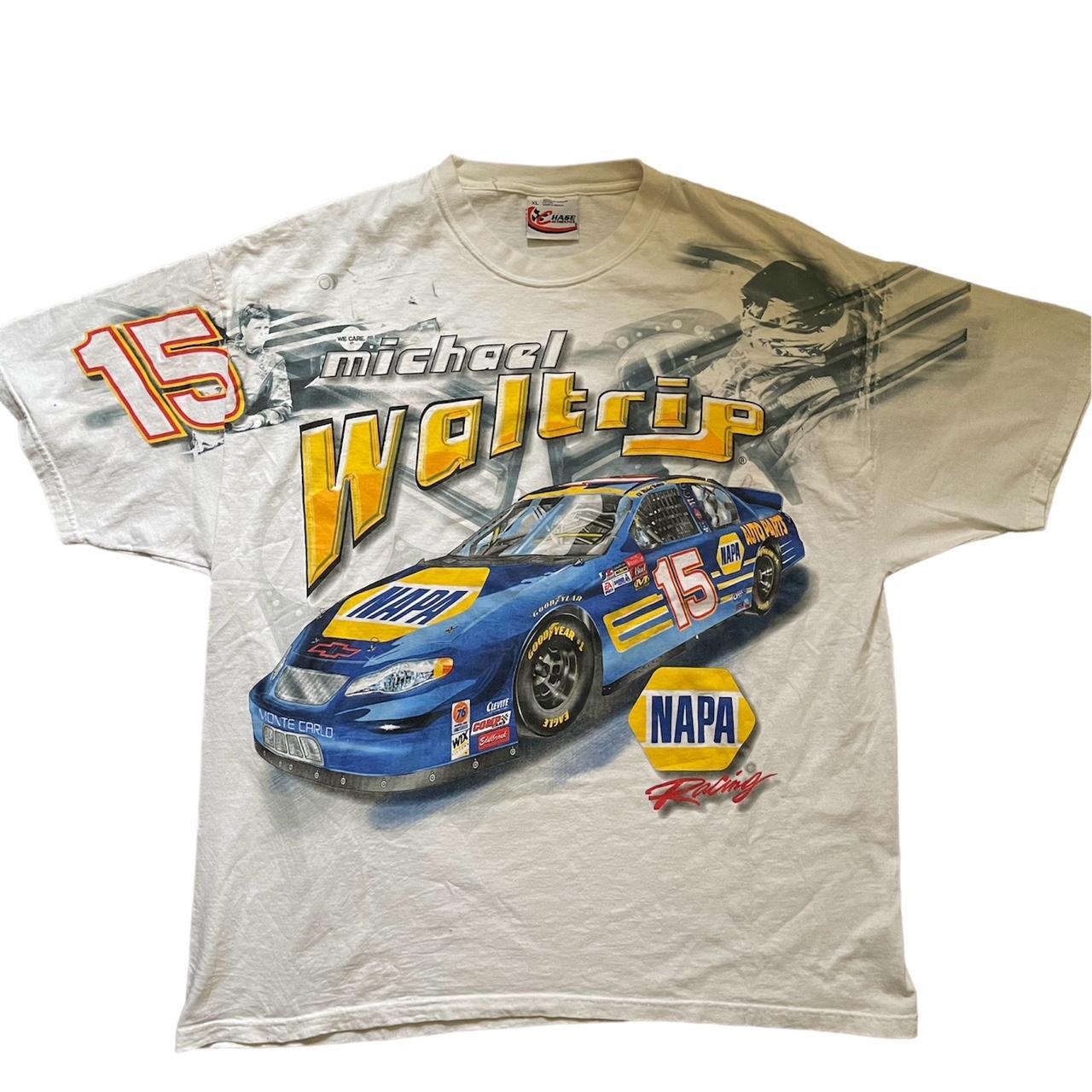 VTG PREOWNED 90s Micheal Waltrip NASCAR Racing Shirt... - Depop