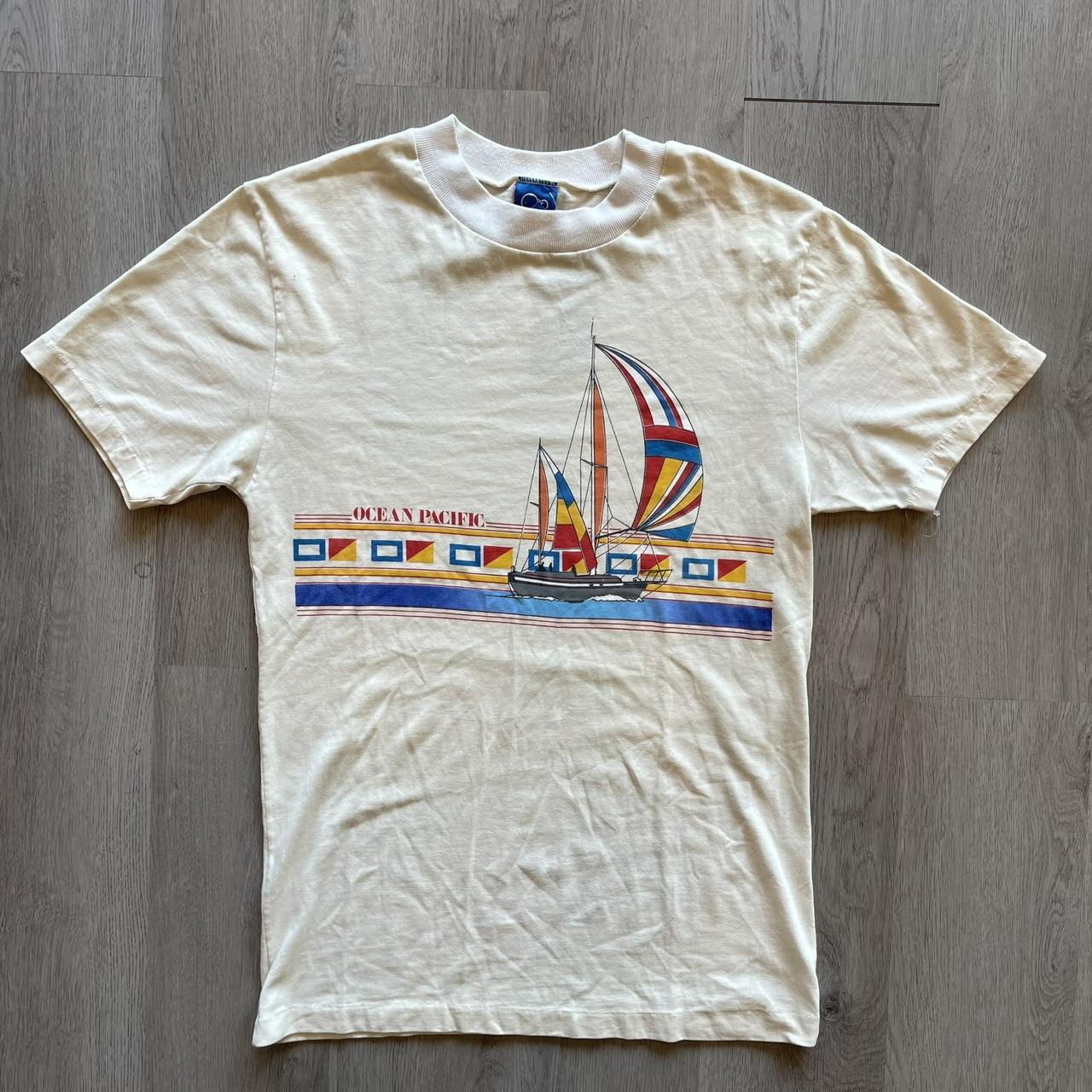 Ocean Pacific Vintage T Shirt Size L Gently Used Depop   P0 