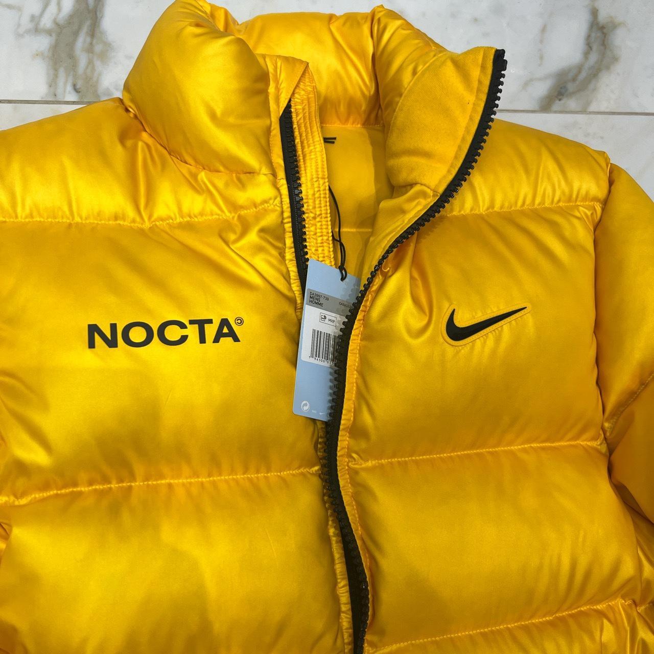 drake x nike nocta puffer jacket yellow