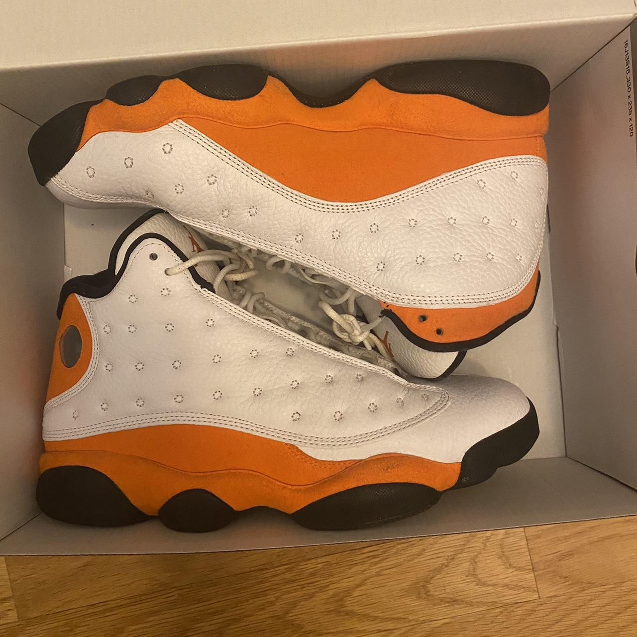 Orange jordan 13 online