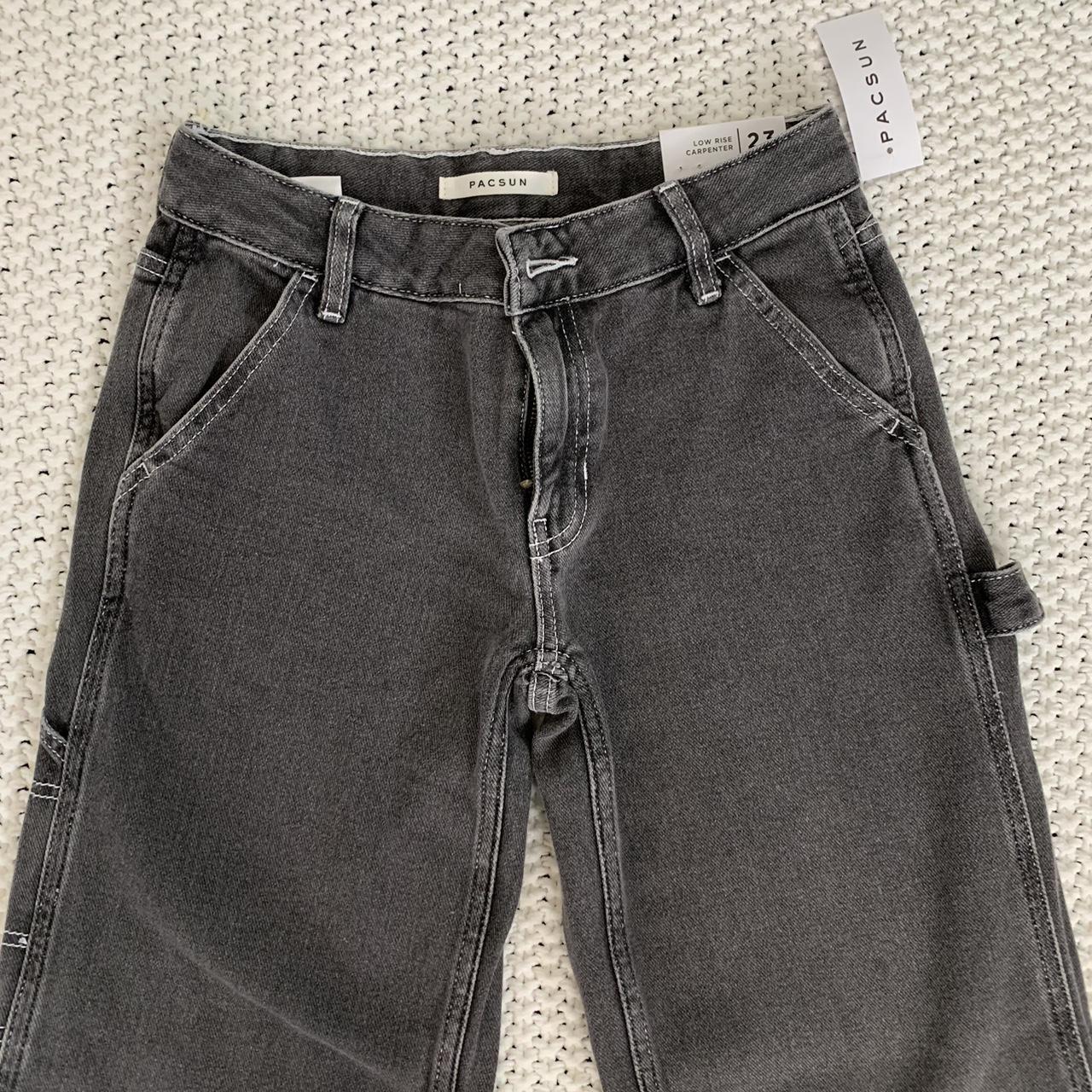 pacsun-women-s-black-and-grey-jeans-depop