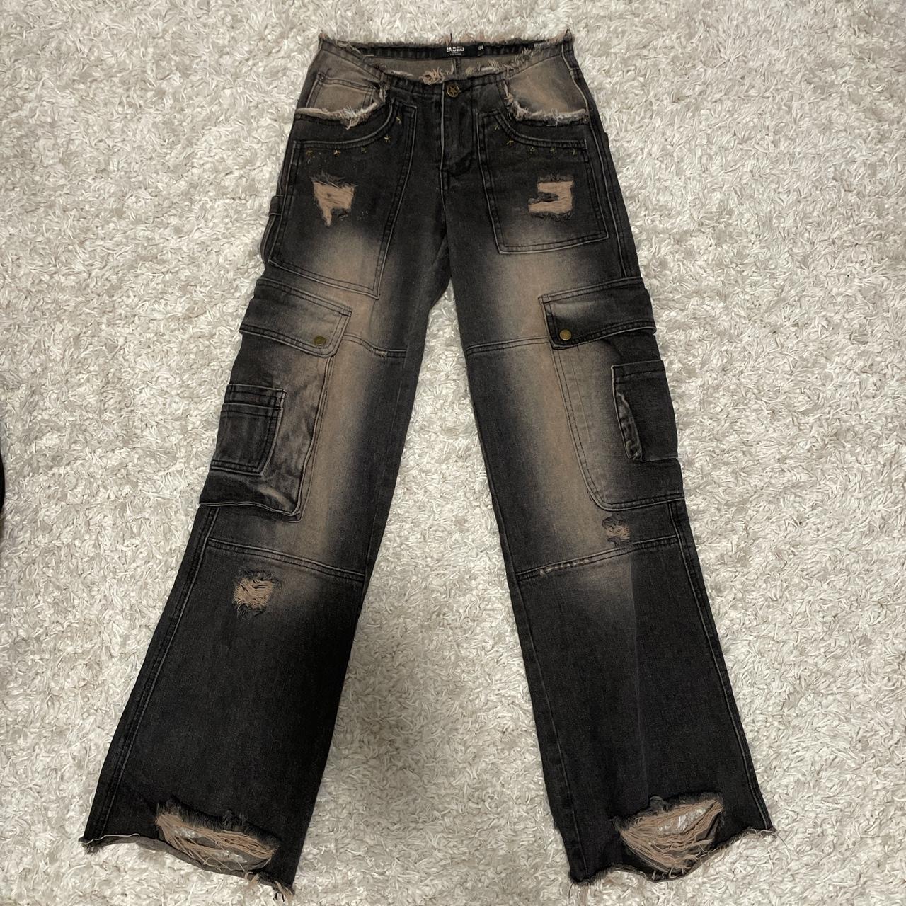 Jaded London cadet cargo jeans Super low rise !... Depop