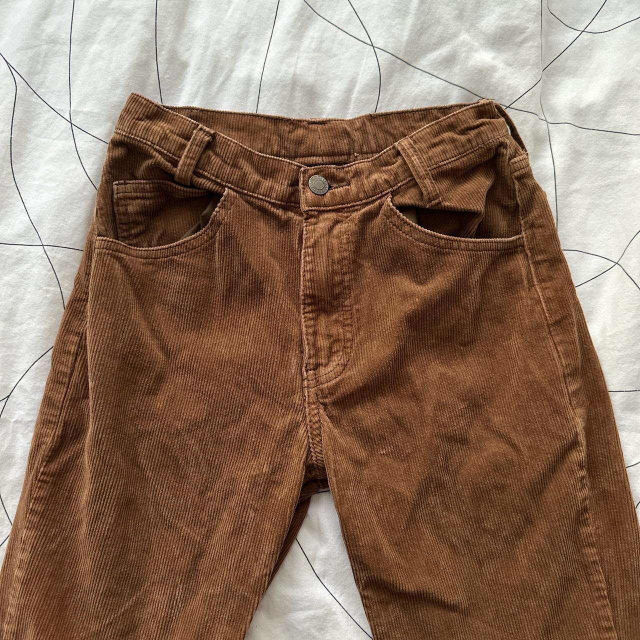 brown corduroy pants Brandy melville - Depop