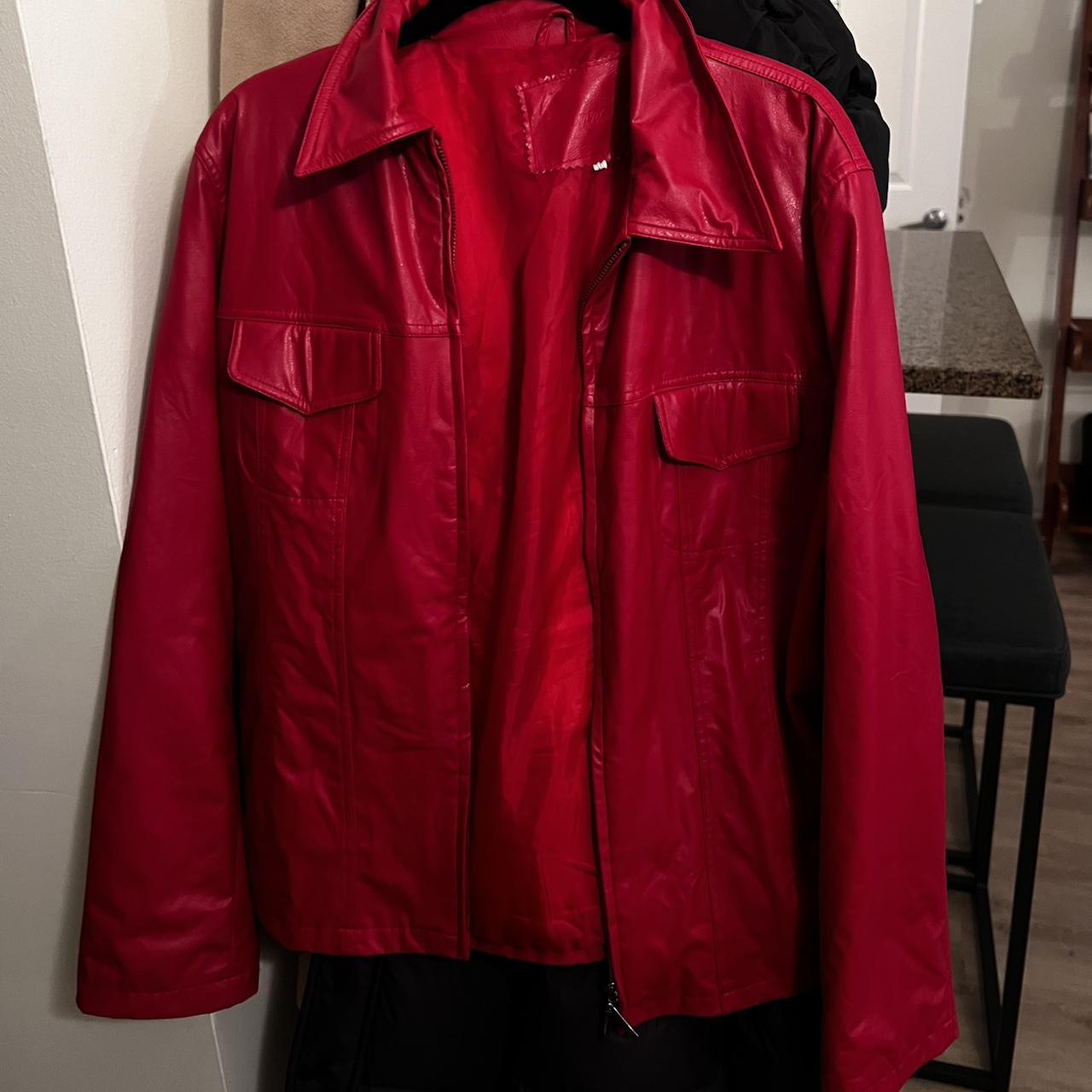 Source Unknown Women's Jacket - Red - M – Red lea… - image 1