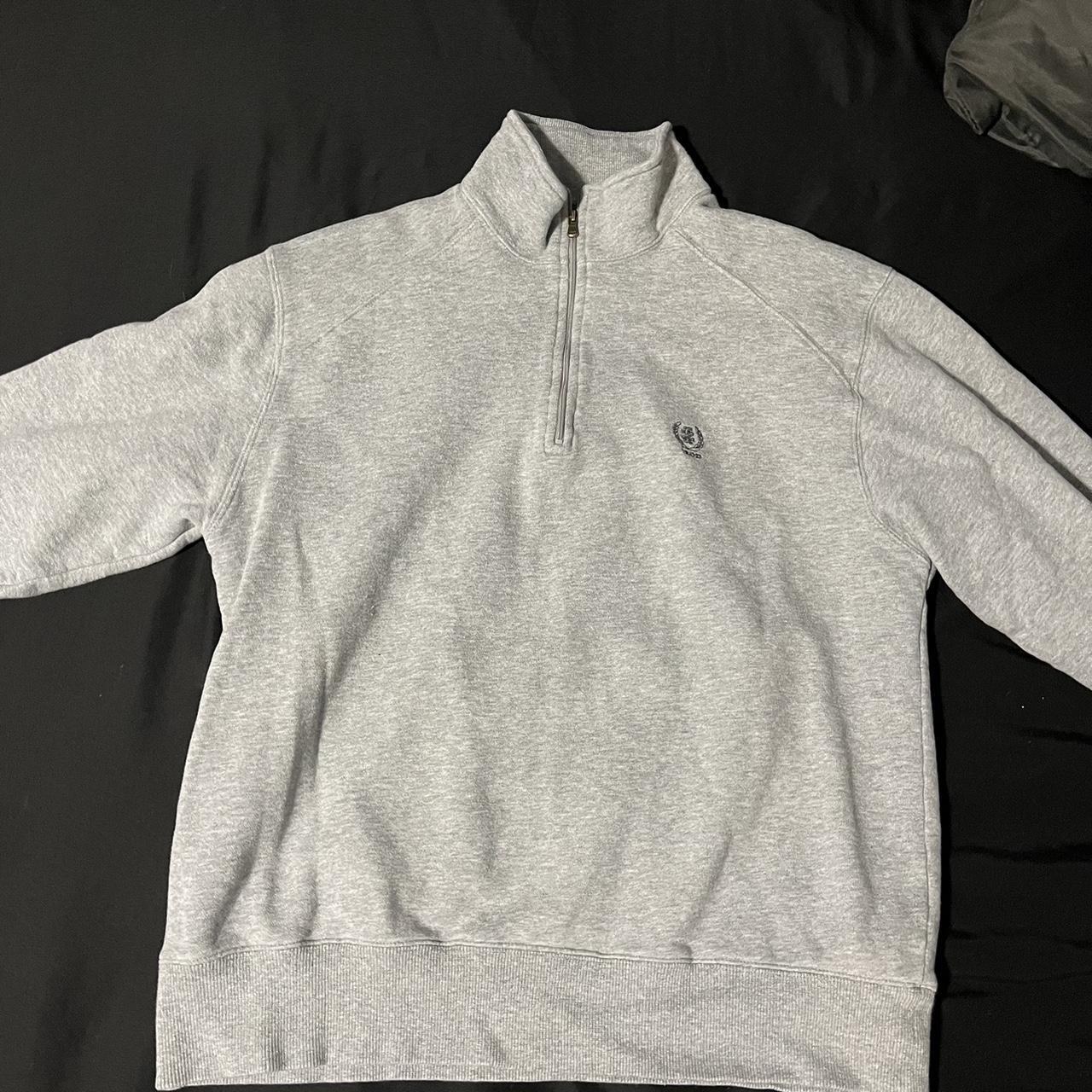 grey Izod quarter zip - Depop