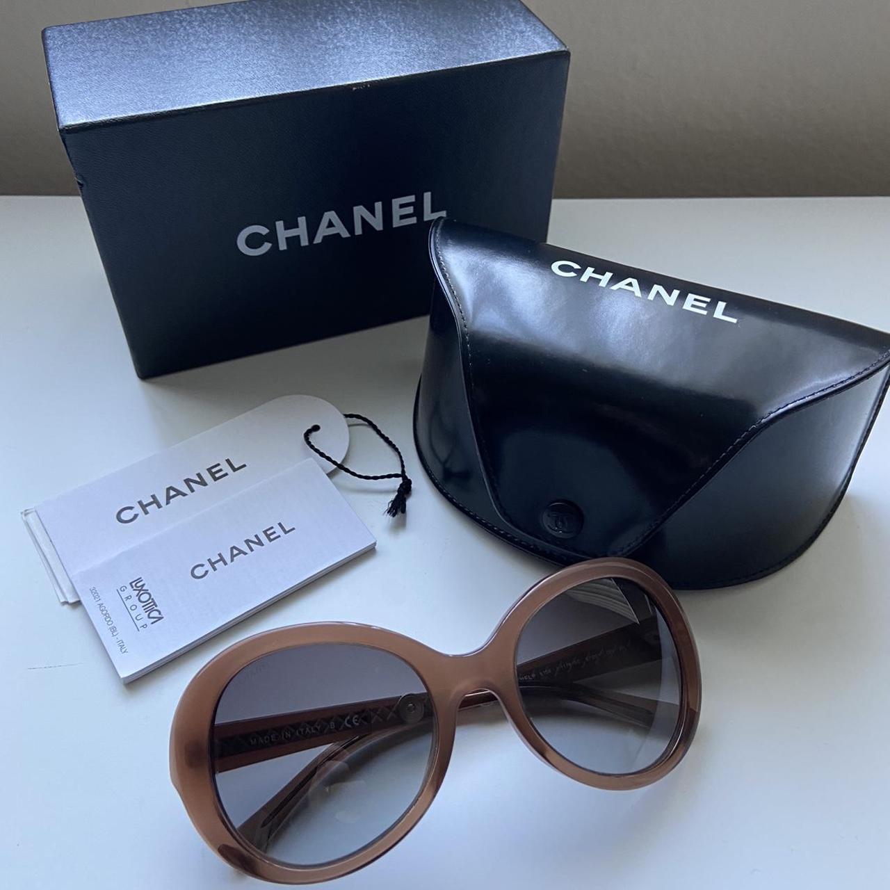 Chanel Women's Cat Eye Sunglasses - Tan