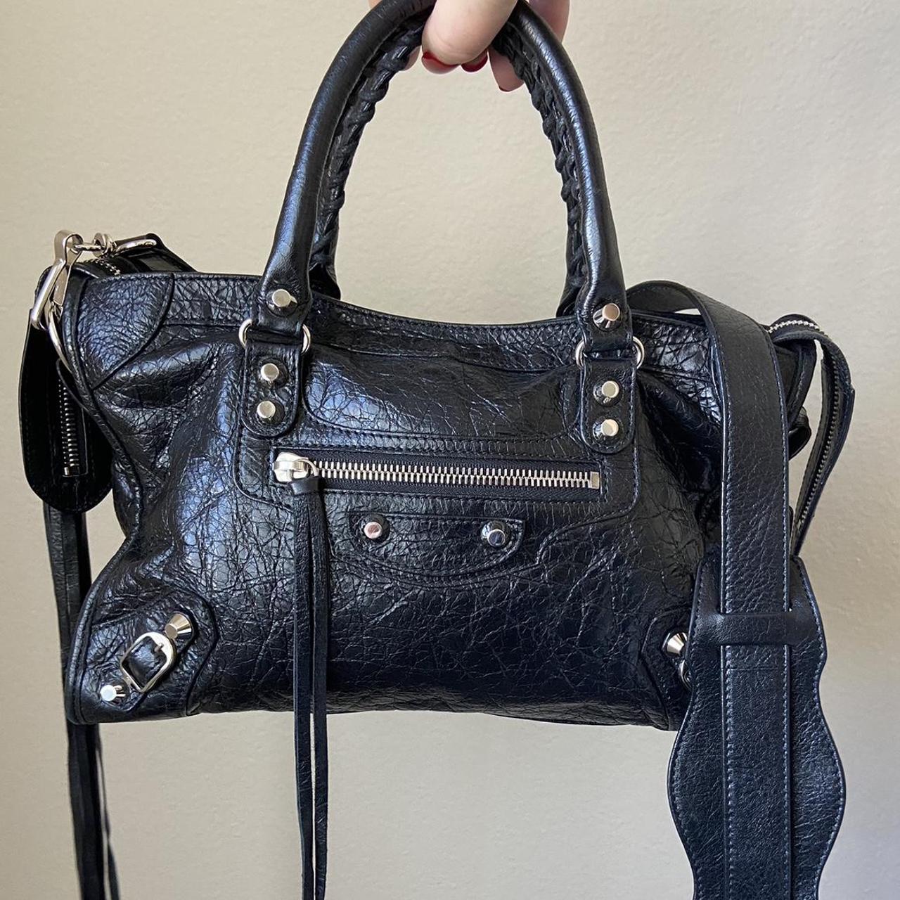 balenciaga classic silver mini city