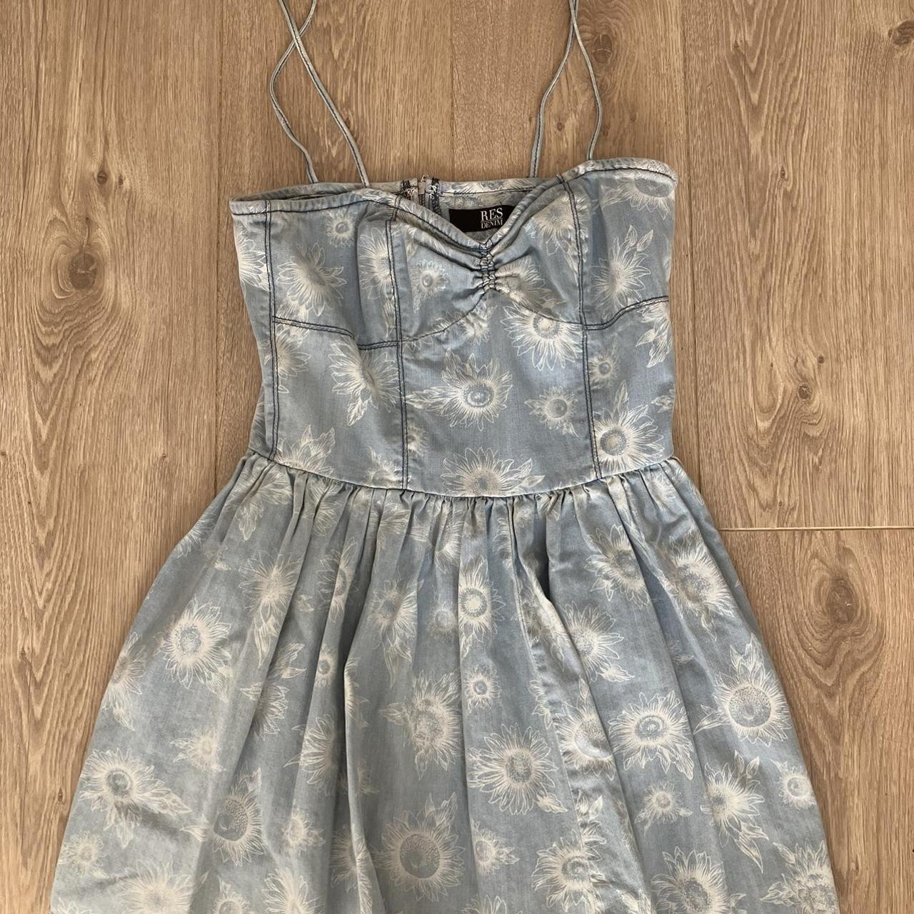 RES Denim sunflower dress ASO Caroline Forbes in The... - Depop