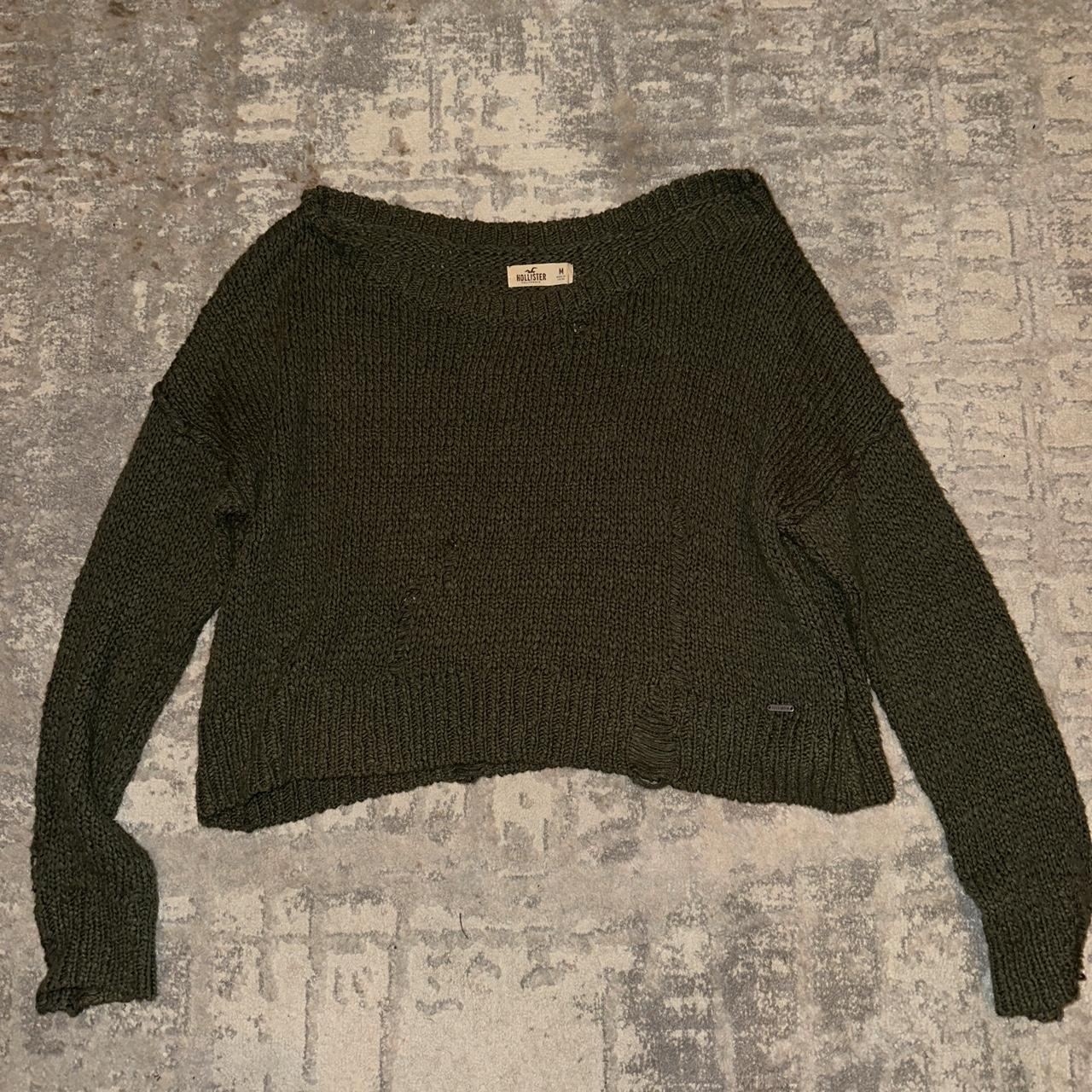 Hollister Knitted Long Sleeve Sweater - Depop